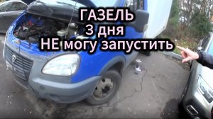 ГАЗЕЛЬ НЕ ЗАПУСАКАЕТСЯ.РЕМОНТИРОВАЛИ НЕСКОЛЬКО ДНЕЙ