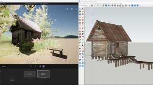 SketchUp работа с облаками точек LAS файлы