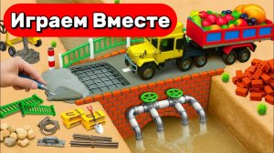 МУЛЬТИКИ ПРО ФЕРМУ ДЛЯ ДЕТЕЙ ⚒️ СТРОИМ СВОИМИ РУКАМИ ИГРУШЕЧНЫЙ МОСТ ! ВИДЕО ДЛЯ ДЕТЕЙ