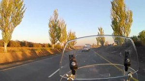 Малокубатурный мотоцикл и обгон.