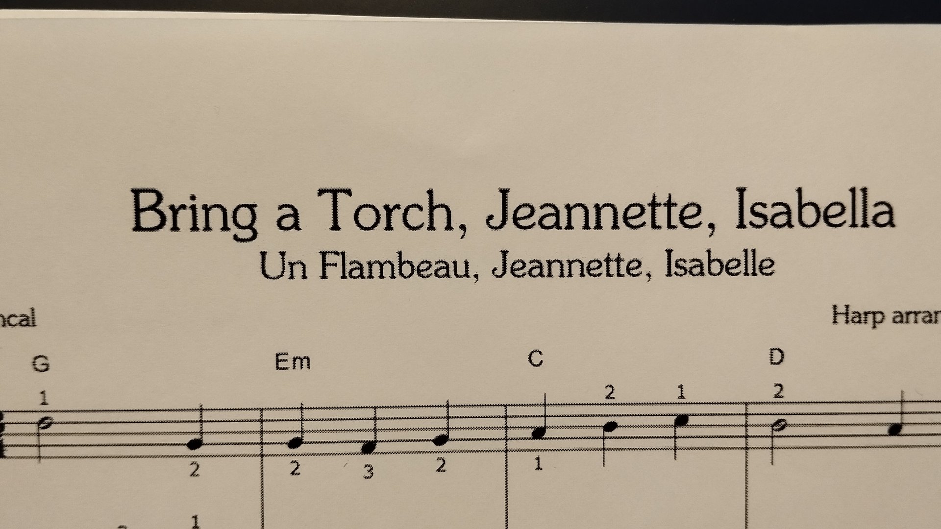 Bring a Torch, Jannette, Isabella