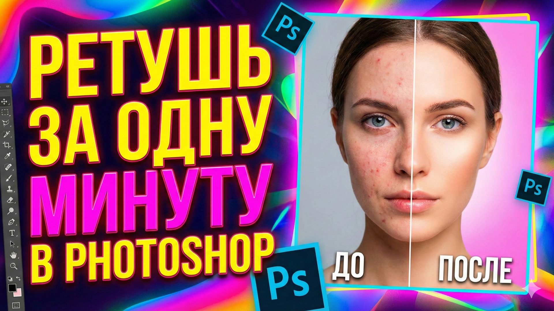 Как ускорить ретушь с помощью панели Retouch4Me для Photoshop смотреть онлайн