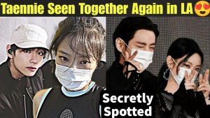 Тэнни снова замечены вместе в Лос-Анджелесе😍Подтверждено, что Тэхён в отношениях с Дженни💜