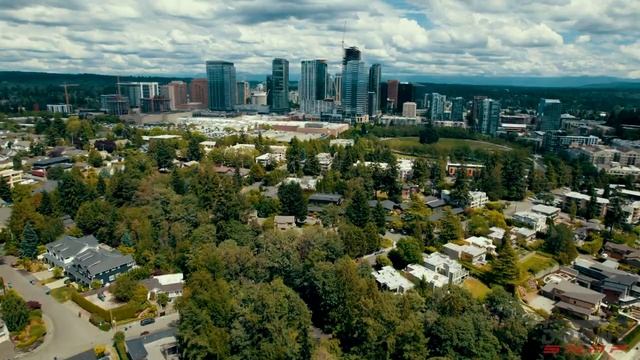 Озеро Вашингтон и панорама Сиэтла, США  - Lake Washington & Seattle Skyline, USA