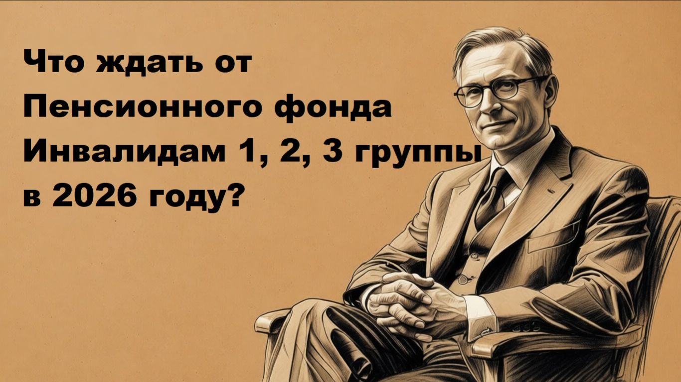 Пенсия инвалидам 1, 2, 3 группы в 2026 году: размер и индексация смотреть онлайн