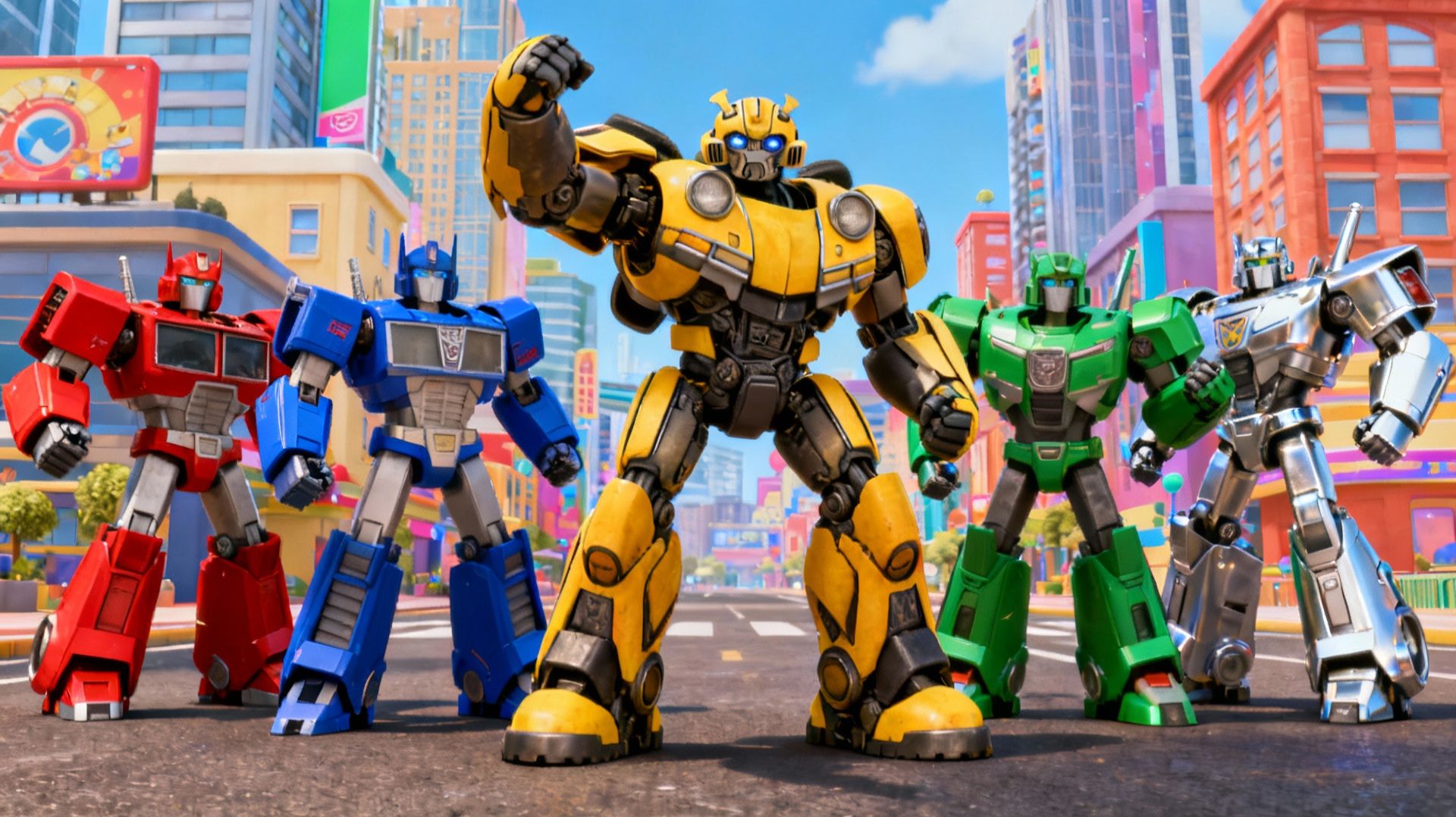 Новый Бамблби 2025: Трансформация и приключения с автоботами! смотреть онлайн