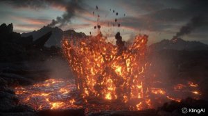 Упала в огонь