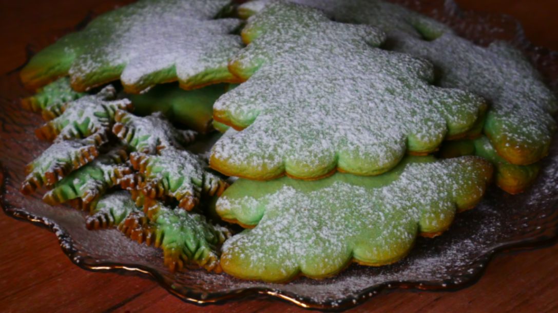 Печенье ЁЛОЧКИ Новогоднее печенье с ароматом лимона смотреть онлайн