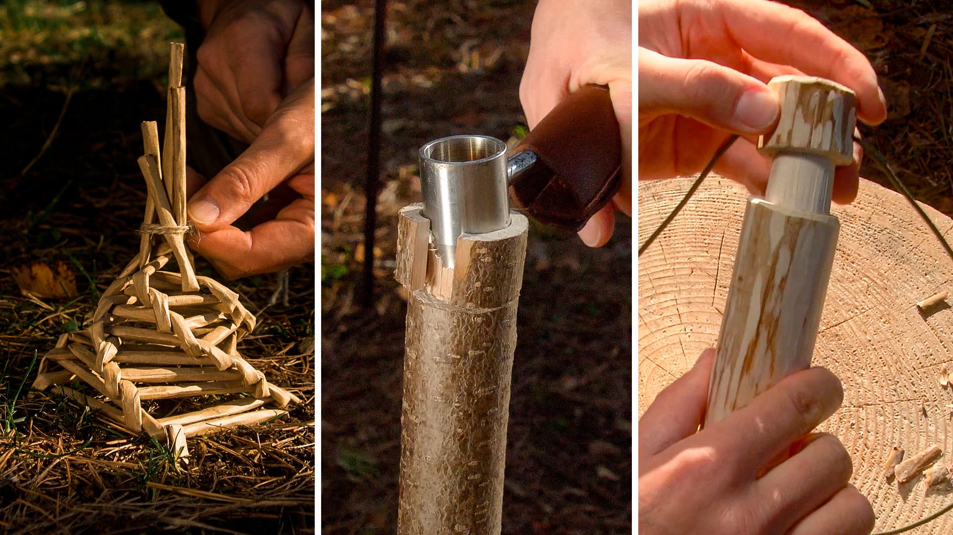 Навыки выживания: полезные ИДЕИ и ЛУЧШИЕ походные Хитрости в лесу #бушкрафт #поход #лайфхаки смотреть онлайн