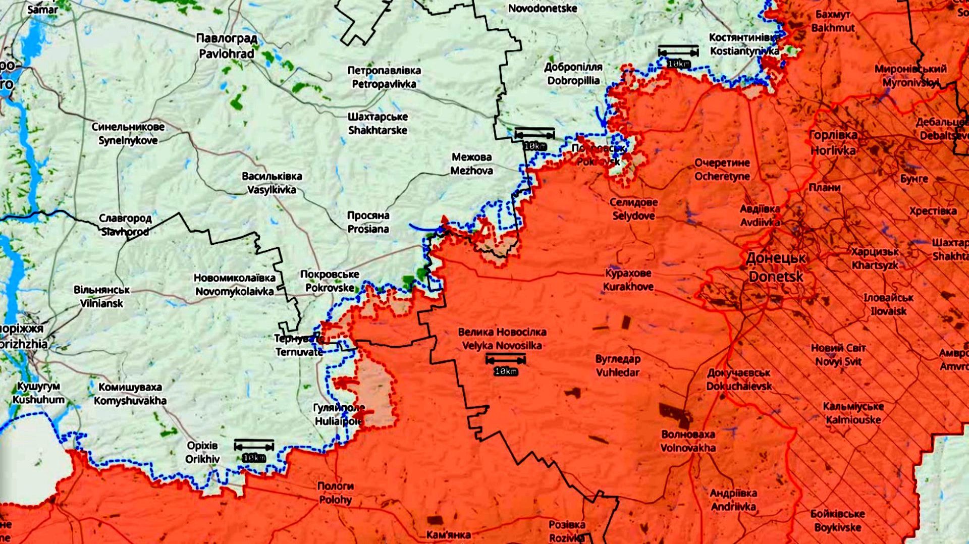 Карта боевых действий. Изменение линии фронта за ноябрь 2025 года смотреть онлайн