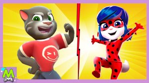 Говорящий Том против Говорящей Анджела.Смешные Виртуальные Питомцы в Игровом Челлендже