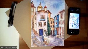 Разноцветная улица (заливка + графика) ч2