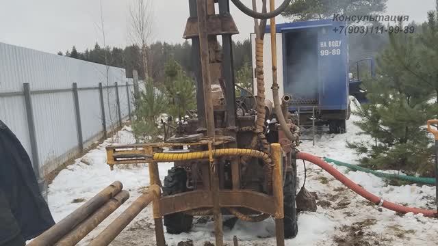 Самоизливная скважина на песчанике