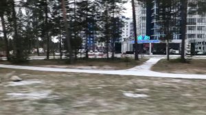 На автобусе в Когалыме. От улицы Дружбы Народов до аэропорта. ХМАО. Октябрь 2025