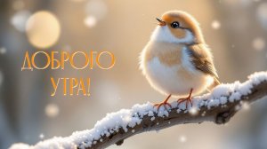Зимнее доброе утро! Время чудес. Восхитительная музыкальная открытка.