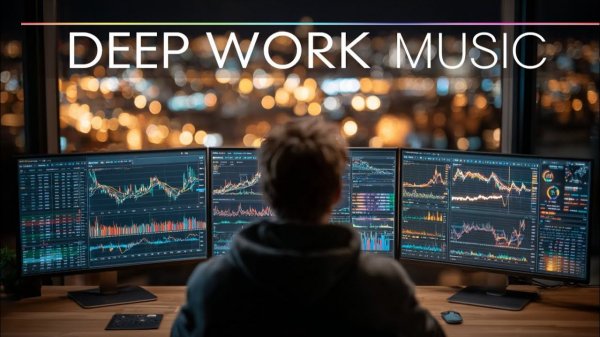 Deep Work Music for Traders ~ Focus Ambient Lab  Night City Productivity Sounds