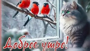 Доброе утро! Зимний месяц чудес. Роскошная музыкальная открытка.