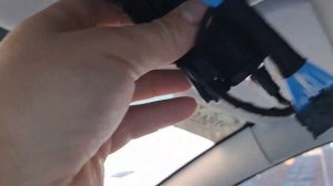 Лада Веста,  установка видеорегистратора от плафона освещения и эра-глонас