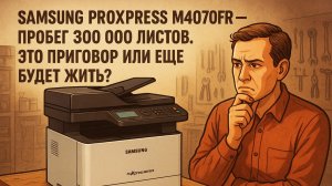 Samsung ProXpress M4070FR — пробег 300 000 листов. Это приговор или ещё будет жить?