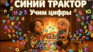Синий трактор . Учим цифры