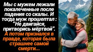 Жизненные Истории/Мы с мужем лежали покалеченные после падения  со скалы, муж прошептал, чтобы я