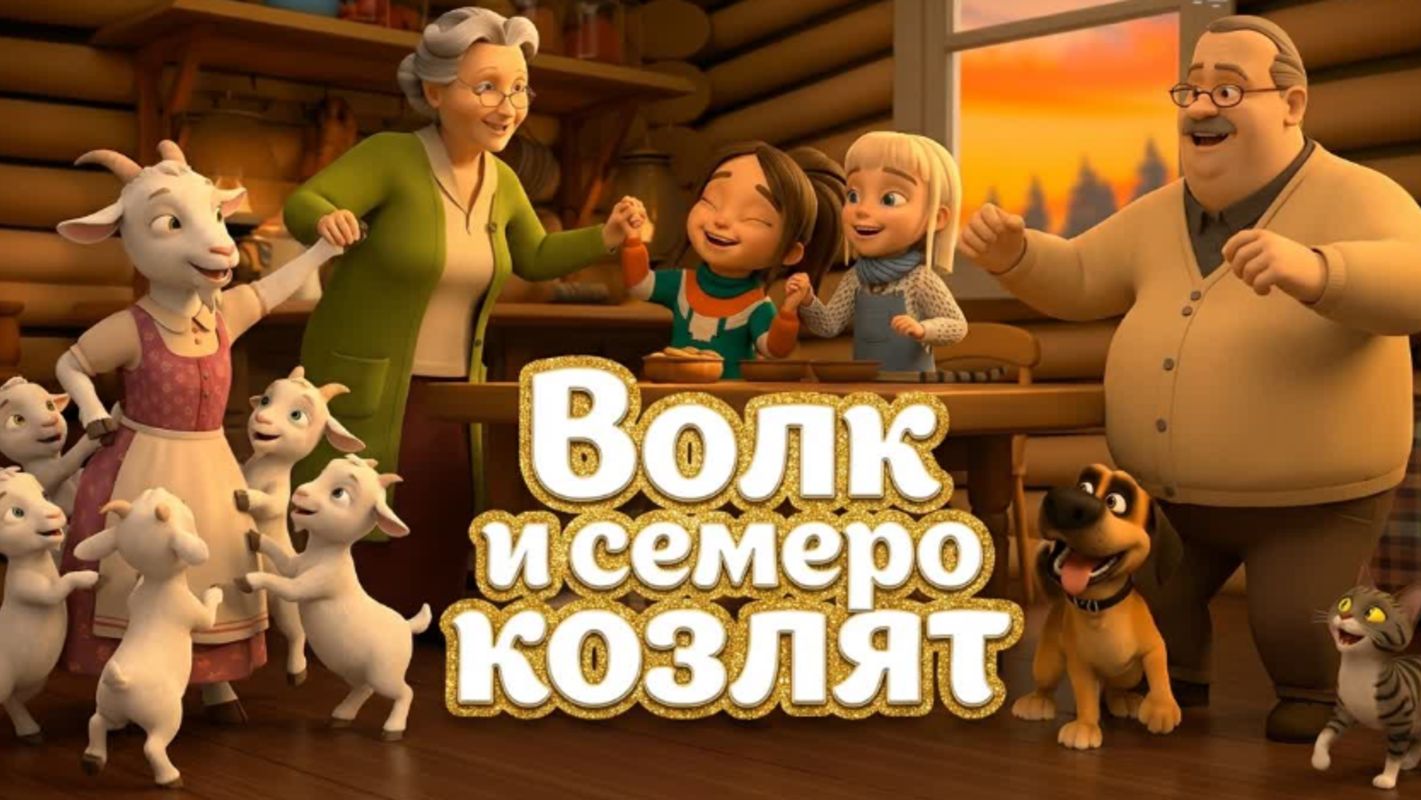 Волк и семеро козлят. Новый мультик. смотреть онлайн