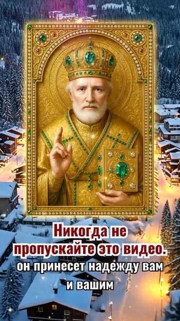 Сегодня ночью Святитель Николай посетит тебя и твою семью — не пропусти это чудо!