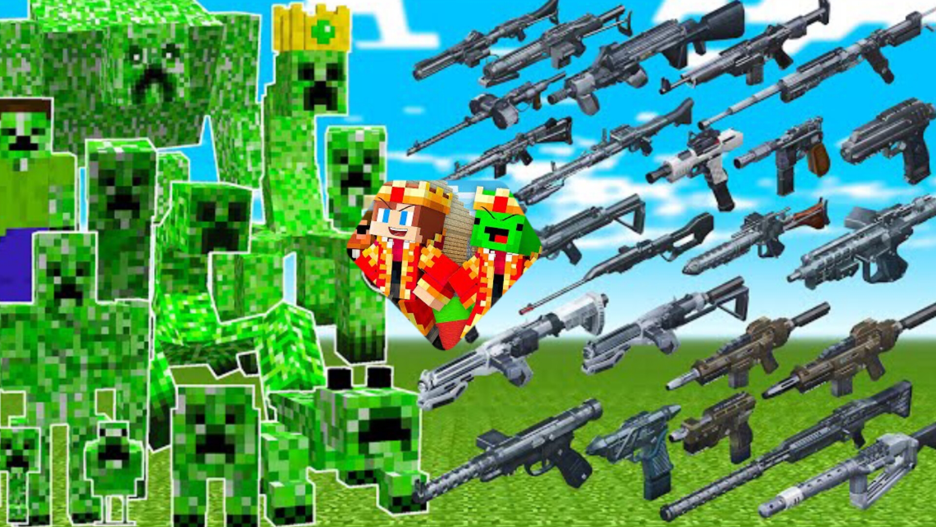 СУПЕР КРИПЕРЫ ПРОТИВ НОВЫХ АВТОМАТОВ В МАЙНКРАФТЕ ЭКСПЕРИМЕНТЫ С МОДАМИ смотреть онлайн