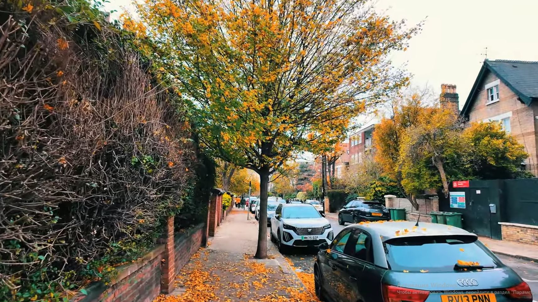 🇬🇧 Осенняя прогулка по Лондону от Южного Хэмпстеда до Килберна 4К смотреть онлайн