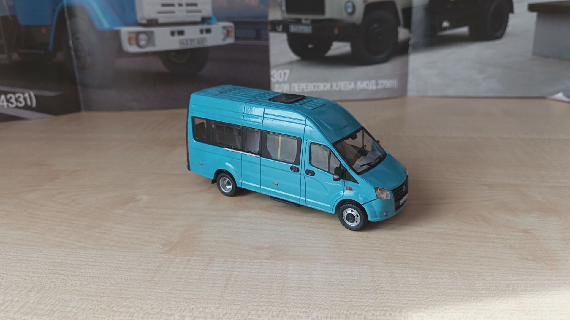 Обзор модели Газель NEXT A65R35, масштаб 1:43, "Наш автопром/LenModel".