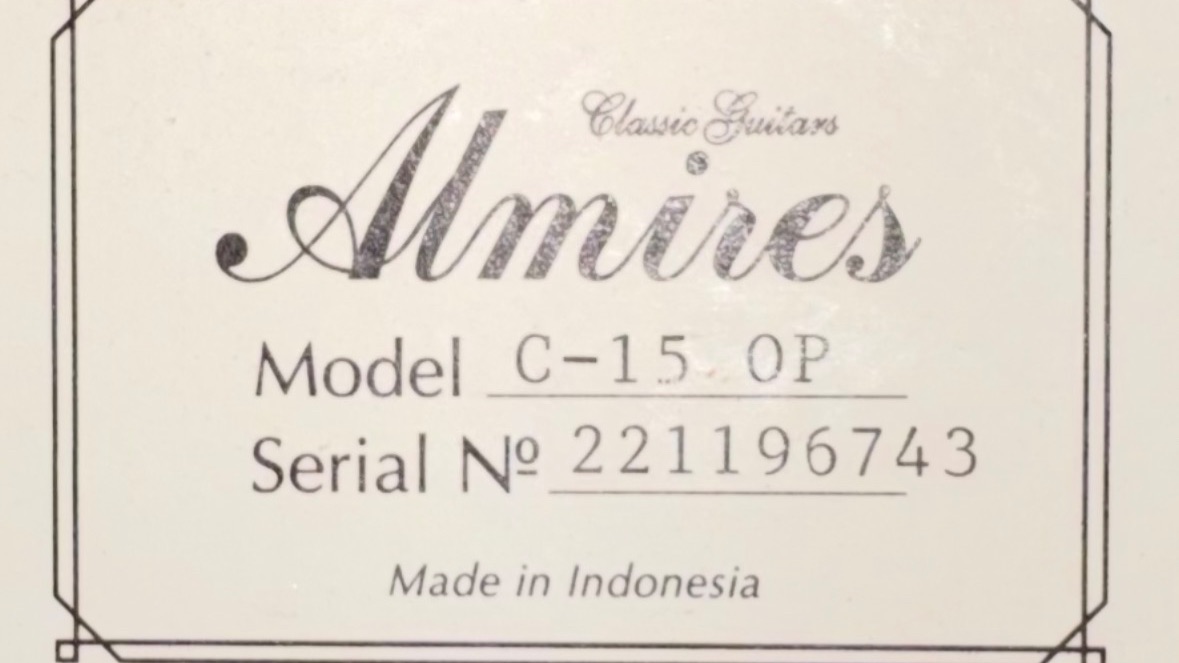 Гитара Almires C-15 OP - Ты говоришь мне о любви смотреть онлайн