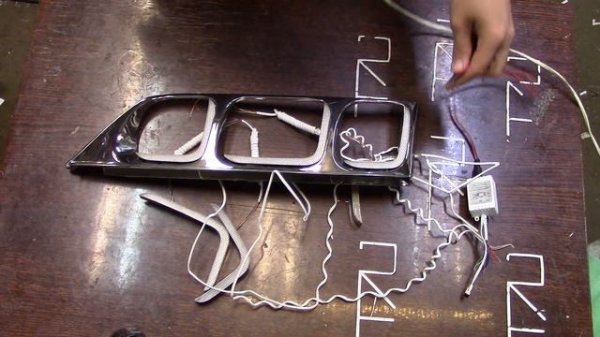 Led Angel Eyes Toyota Mark2 by TAU tech Ангельские глазки в фары Тойота Марк 2 100