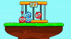 Красный и Синий шарики, новая игра ред бол красный шарик, прохождение Мультфильмы смотреть на рутуб