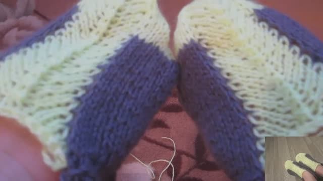 Простые следки на двух спицах, для новичков и не только. смотреть онлайн