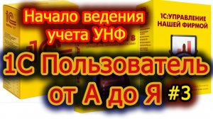 Урок 3 Начало ведения учета в 1С УНФ