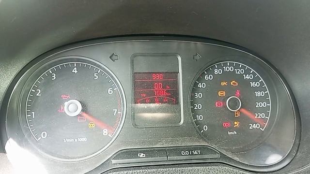 Активация на Volkswagen Polo V теста стрелок