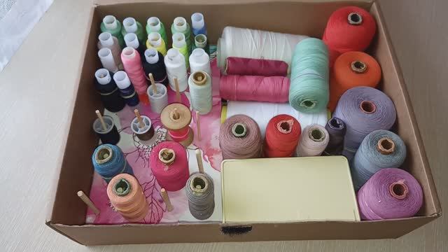 Органайзер для швейных ниток ИЗ ОБЫЧНОЙ КОРОБКИ