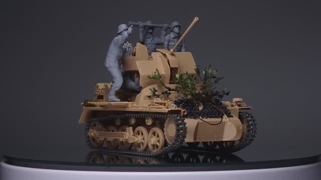 Flakpanzer I - Part 1 - 1/35 HOBBY BOSS - Tank Model - [model building] смотреть онлайн