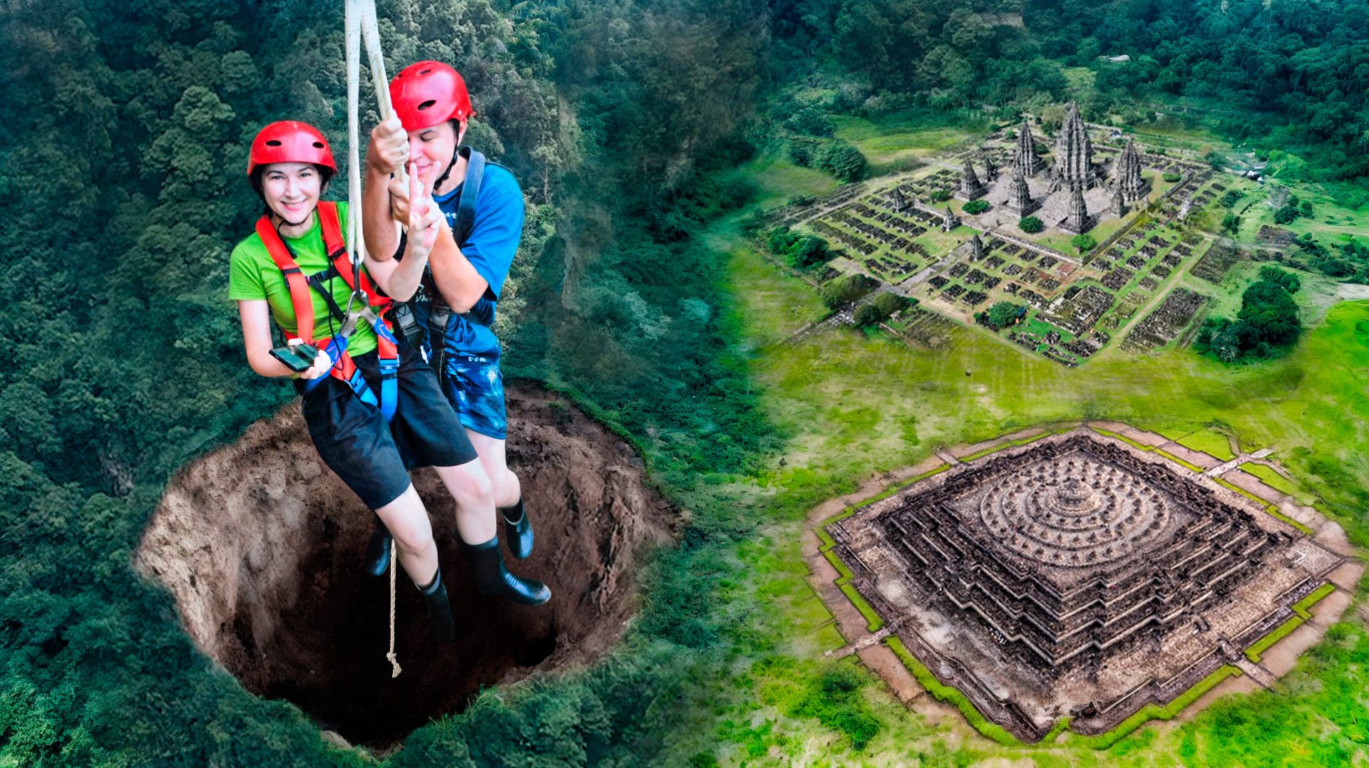 Центральная Ява: пещеры, Боробудур, Прамбанан и храм, который заставит вас краснеть смотреть онлайн