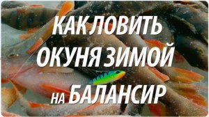 Ловля Окуня Зимой на самодельный Балансир