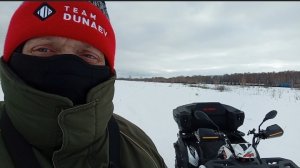 Зимняя покатуха на квадроцикле.Разложился на Kayo Au 200. Появились проблемы с задней подвеской.
