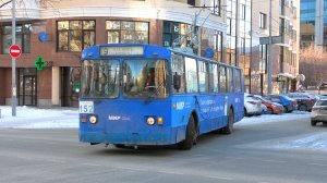Троллейбус Екатеринбурга ЗиУ-682Г [Г00] борт. №152 маршрут 9 на улице Энгельса