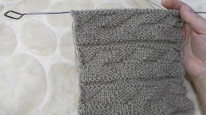 Узор спицами. Листья