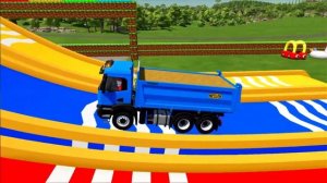 Грузовики в мультфильме: едем, везём, играем!