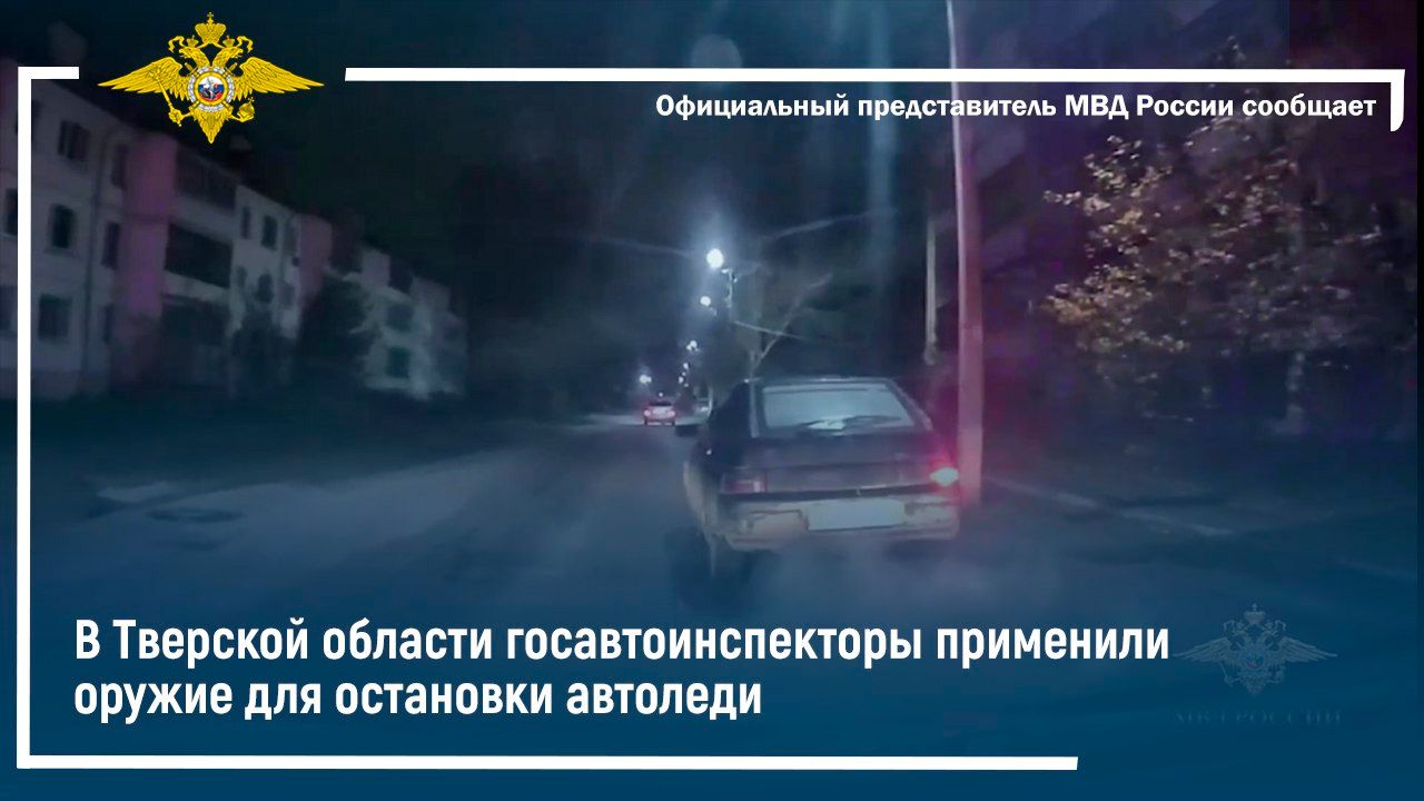 В Тверской области госавтоинспекторы применили оружие для остановки автоледи смотреть онлайн