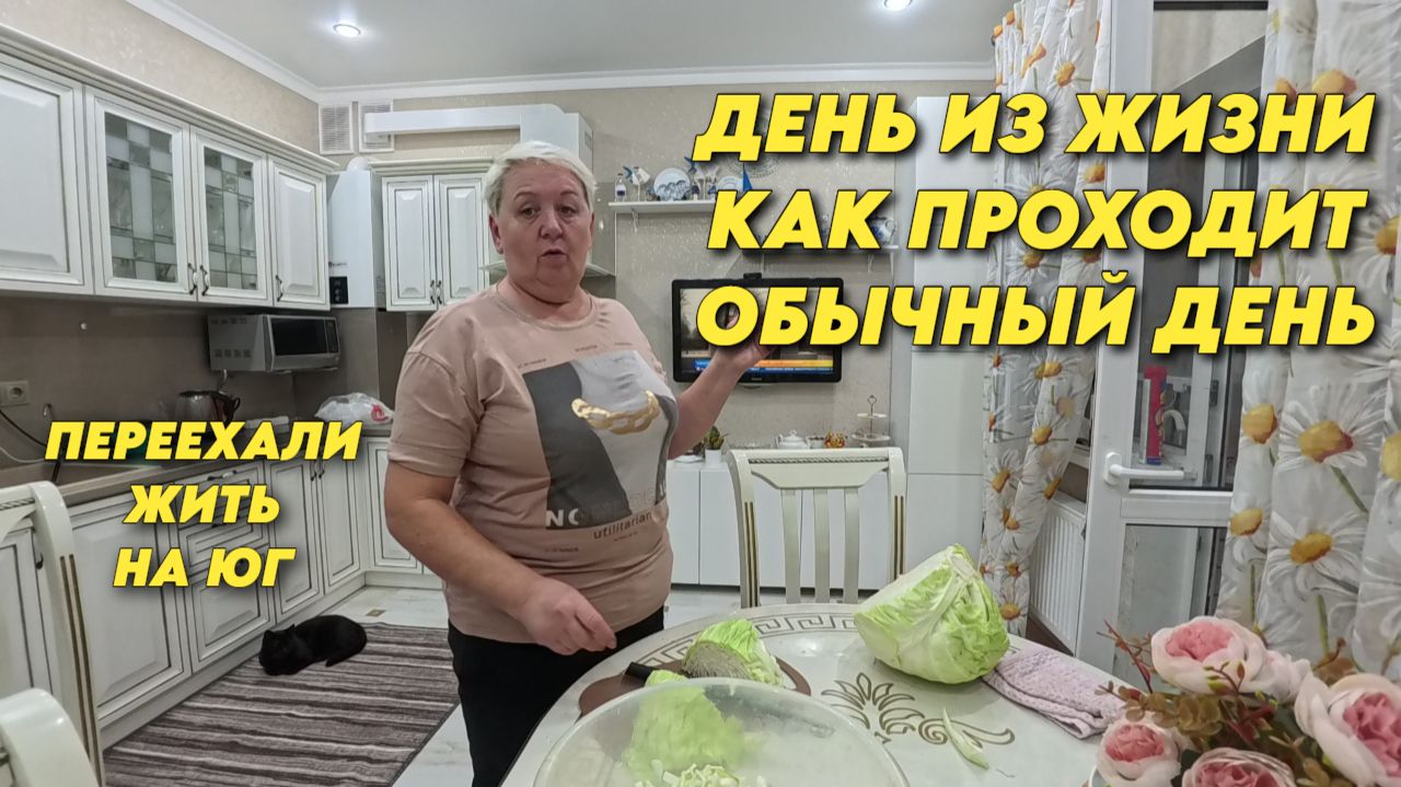 1036 Жизнь семьи на юге/Обрезка винограда/Приготовление борща и тушёной капусты