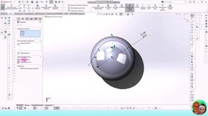 SOLIDWORKS Split Line — разделение поверхности и проекция эскиза