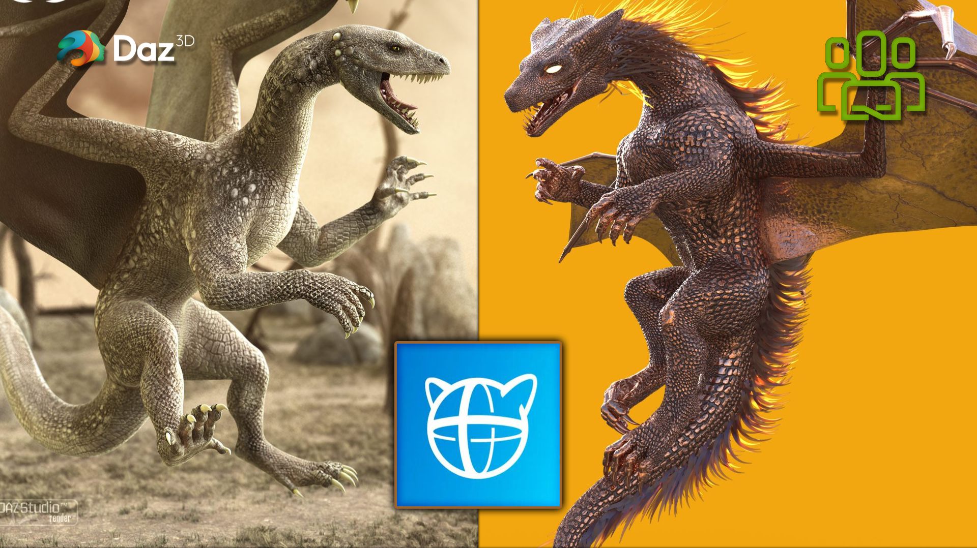 DAZ _Cascadeur _ Character Creator _ Dragon 3