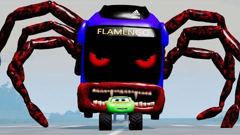 Эпический побег из Молнии Маккуин Пожиратель, Автобус Пожиратель, Мэтр Пожиратель_BeamNG.Drive смотреть онлайн