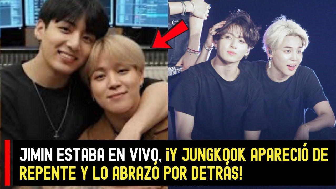 Какая прелесть! Чимин был в эфире, и Чонгук внезапно появился и обнял его сзади! смотреть онлайн